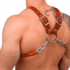 Leather & Chain & Sleeve X Style Harness 2