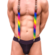 Leather & Rainbow Braces 1