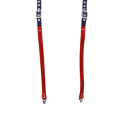 Rubber & Solid PVC Braces with Dark Red Solid PVC 1