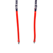 Rubber & Solid PVC Braces with Red Solid PVC 1
