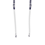 Rubber & Solid PVC Braces with White Solid PVC 1