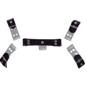 Rubber & Solid PVC H Style Harness with Grey Solid PVC 1