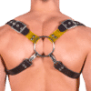 Rubber & Tinted PVC 8 Style Harness with Yellow Tinted PVC 1