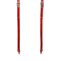 Solid PVC Braces with Dark Red Solid PVC 1