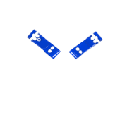 Solid PVC & Clear PVC 8 Style Harness with Blue Solid PVC 1