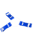 Solid PVC & Clear PVC Y Style Harness with Blue Solid PVC 1