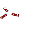 Solid PVC & Clear PVC Y Style Harness with Dark Red Solid PVC 1