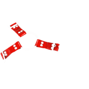 Solid PVC & Clear PVC Y Style Harness with Red Solid PVC 1