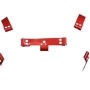 Solid PVC H Style Harness with Dark Red Solid PVC 1