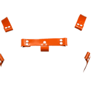 Solid PVC H Style Harness with Orange Solid PVC 1