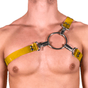 Tinted PVC Y Style Harness with Yellow Tinted PVC 1